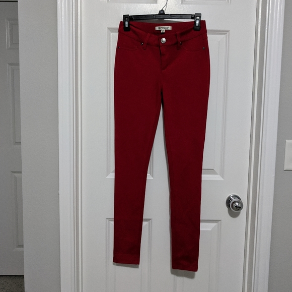 Boutique Versona Bright Red High Rise Jeggings 2 - Picture 5 of 5